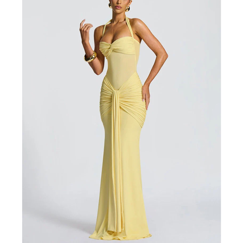 Alisha | Women’s Halter Neck Backless Grad Party Dress