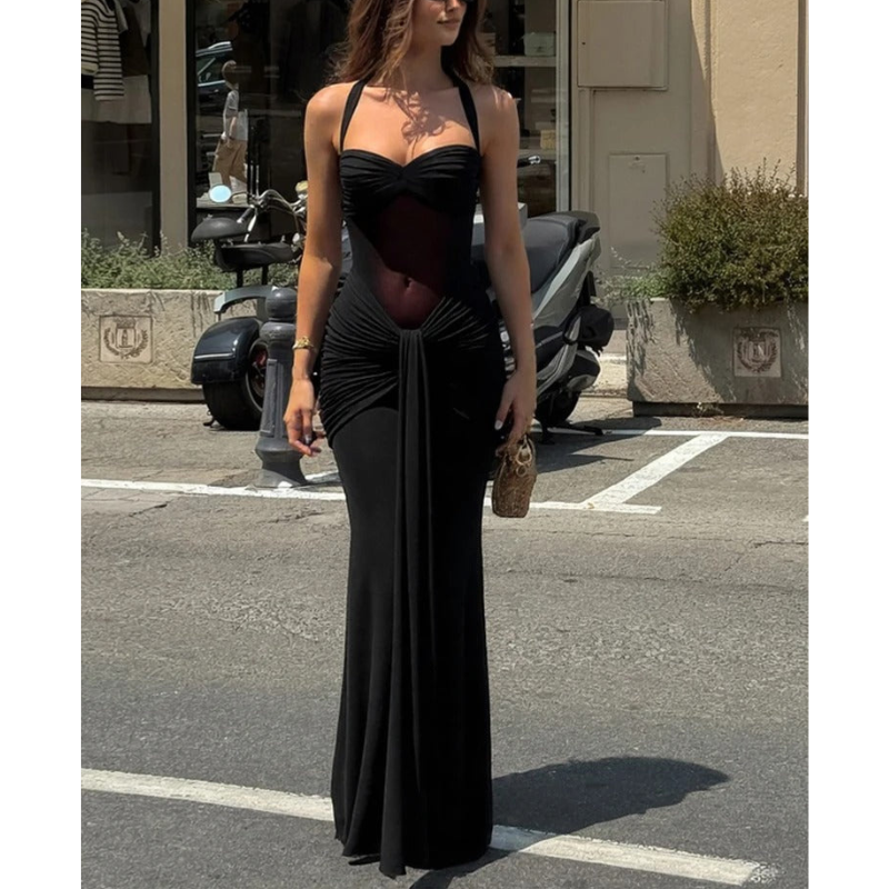 Alisha | Women’s Halter Neck Backless Grad Party Dress
