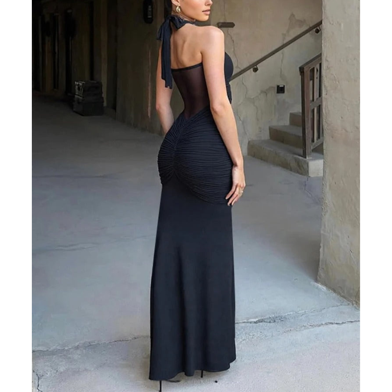 Alisha | Women’s Halter Neck Backless Grad Party Dress