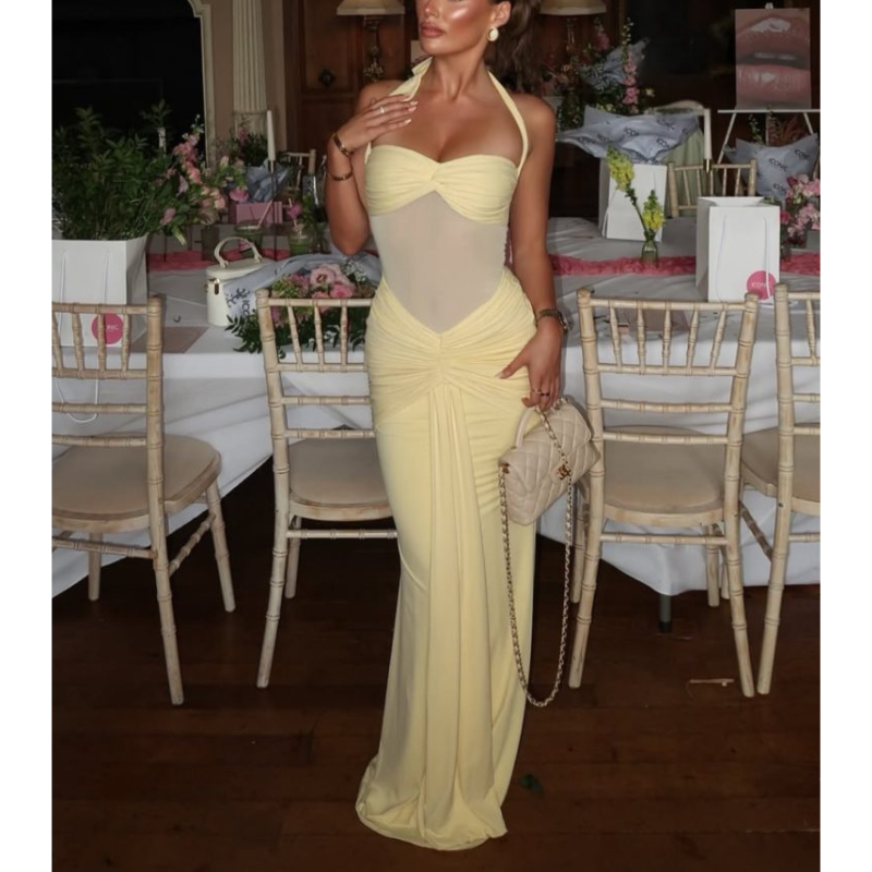 Alisha | Women’s Halter Neck Backless Grad Party Dress