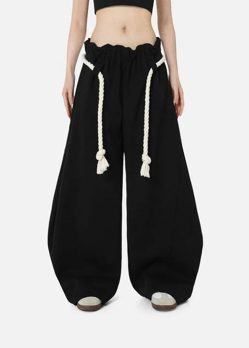 Alishba | Women's Baggy Leg Adjustable Drawstring Pockets Sweatpants