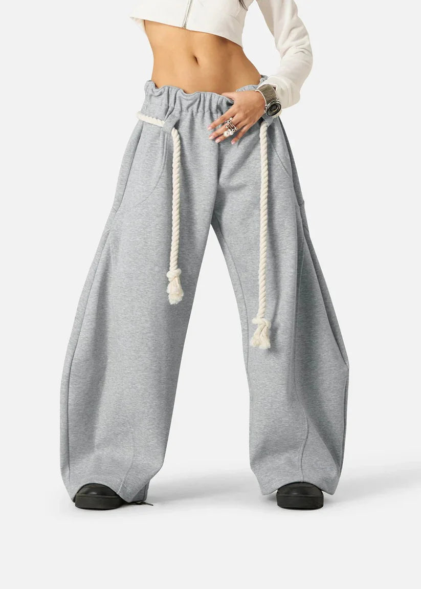 Alishba | Women's Baggy Leg Adjustable Drawstring Pockets Sweatpants