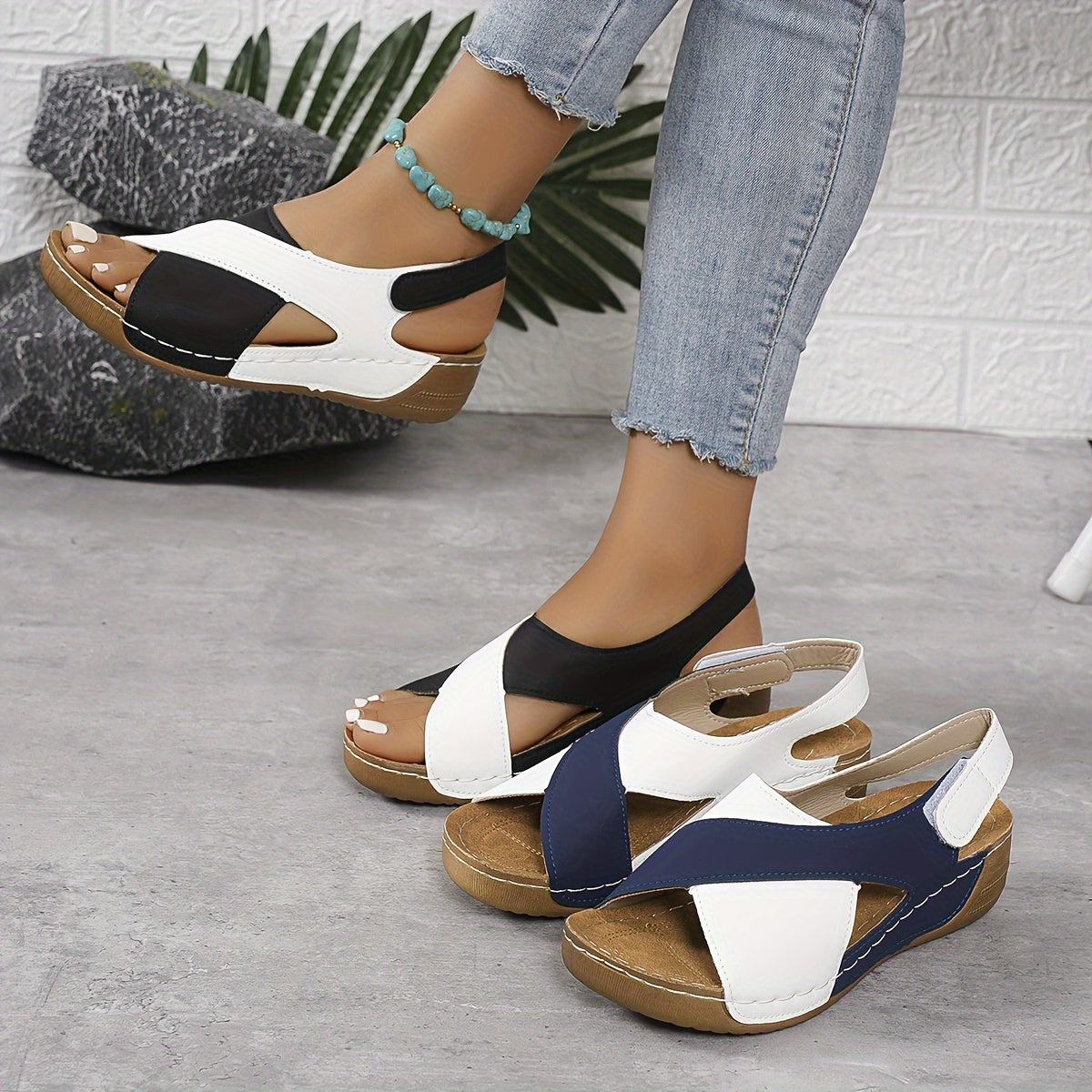 Alivia | Women’s Criss Cross Ankle Strap Summer Sandals