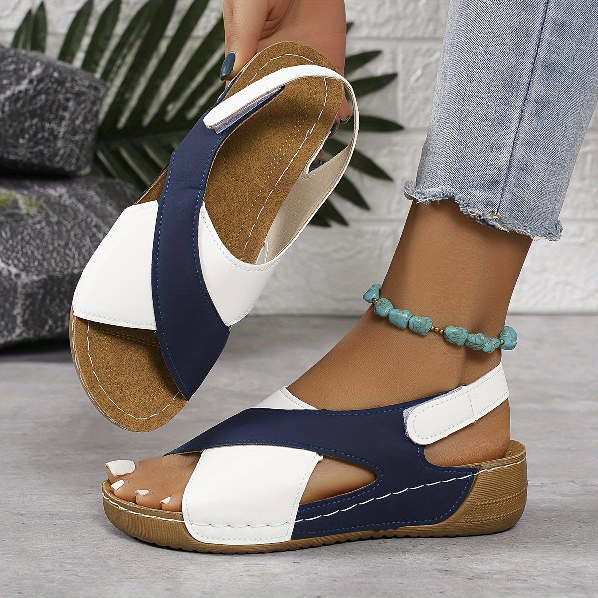 Alivia | Women’s Criss Cross Ankle Strap Summer Sandals