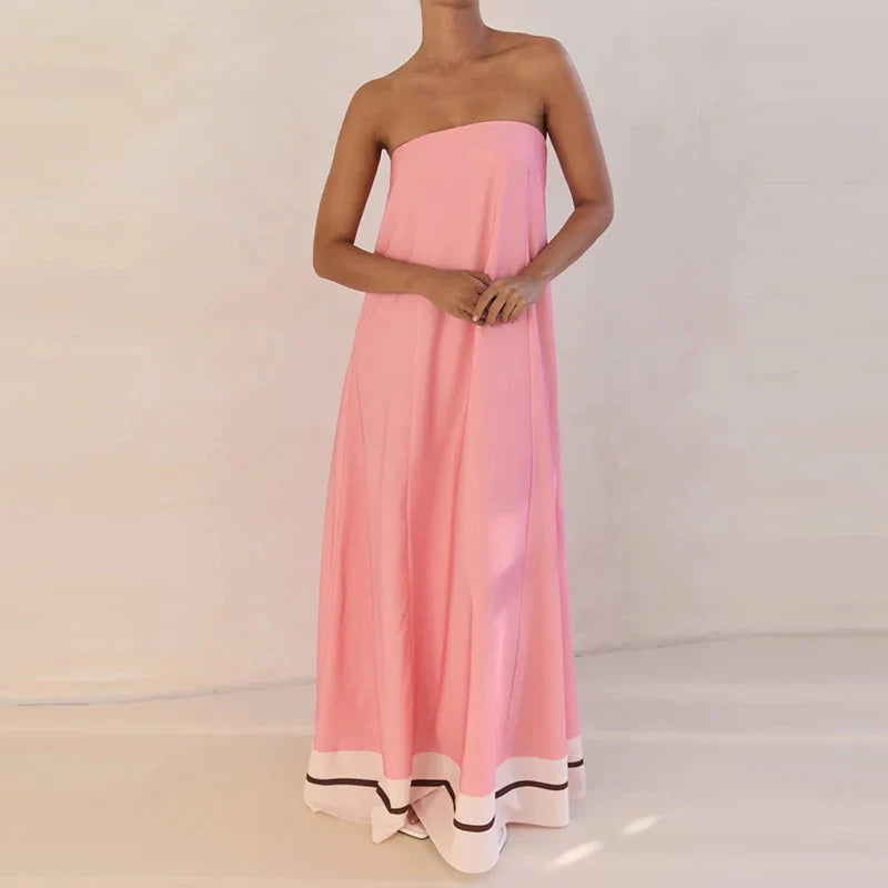 Alizee | Women's Off Shoulder Flowy Wedding Guest Maxi Dress