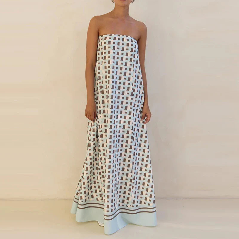 Alizee | Women's Off Shoulder Flowy Wedding Guest Maxi Dress
