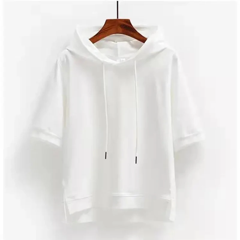 Allegra | Women’s Short Sleeve Drawstring Hoodie