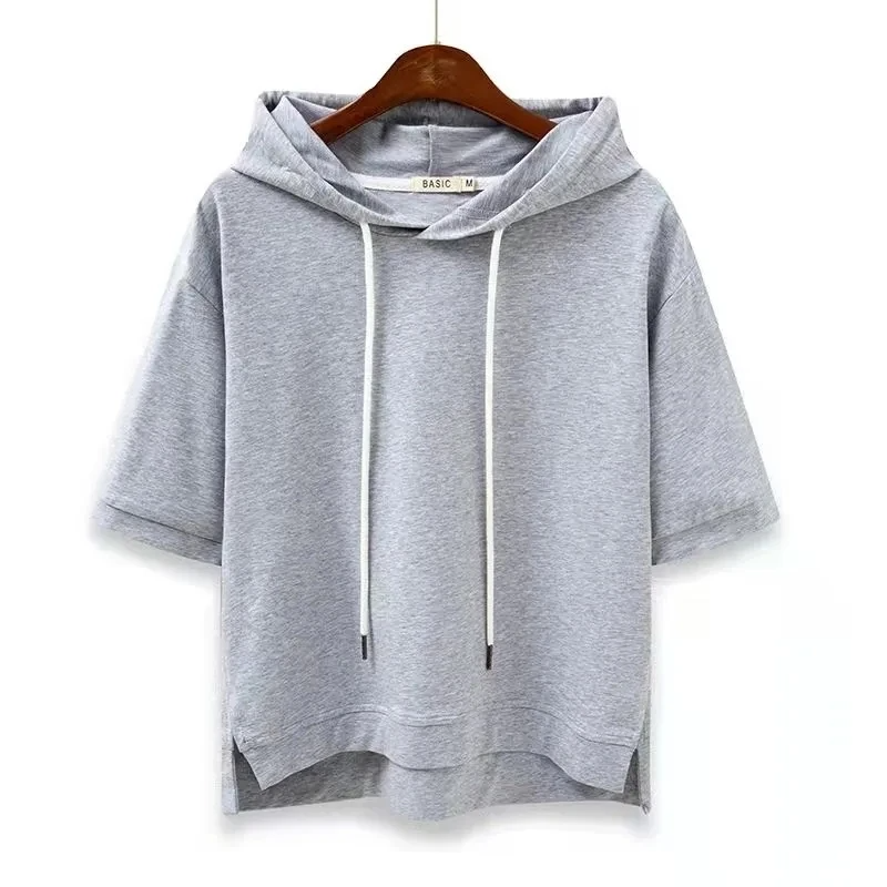 Allegra | Women’s Short Sleeve Drawstring Hoodie