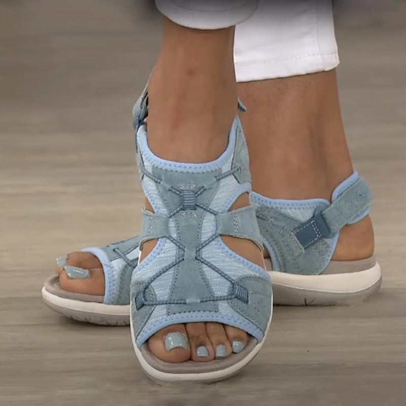 Alora | Women’s Multi Strap Round Toe Sandals