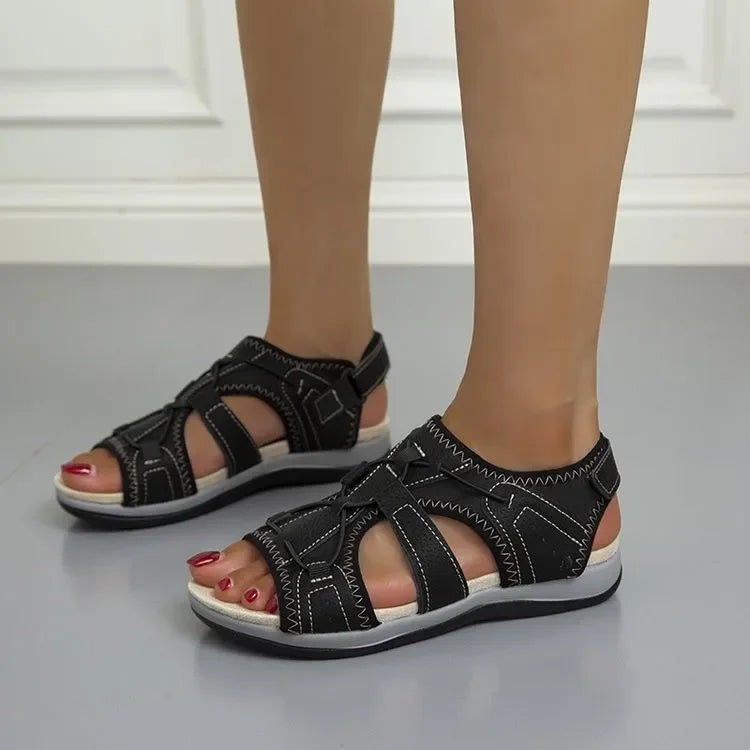 Alora | Women’s Multi Strap Round Toe Sandals