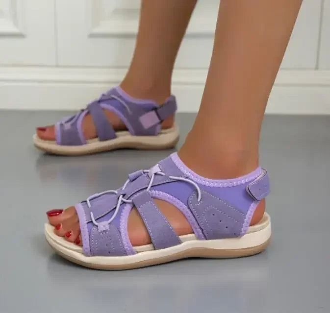 Alora | Women’s Multi Strap Round Toe Sandals