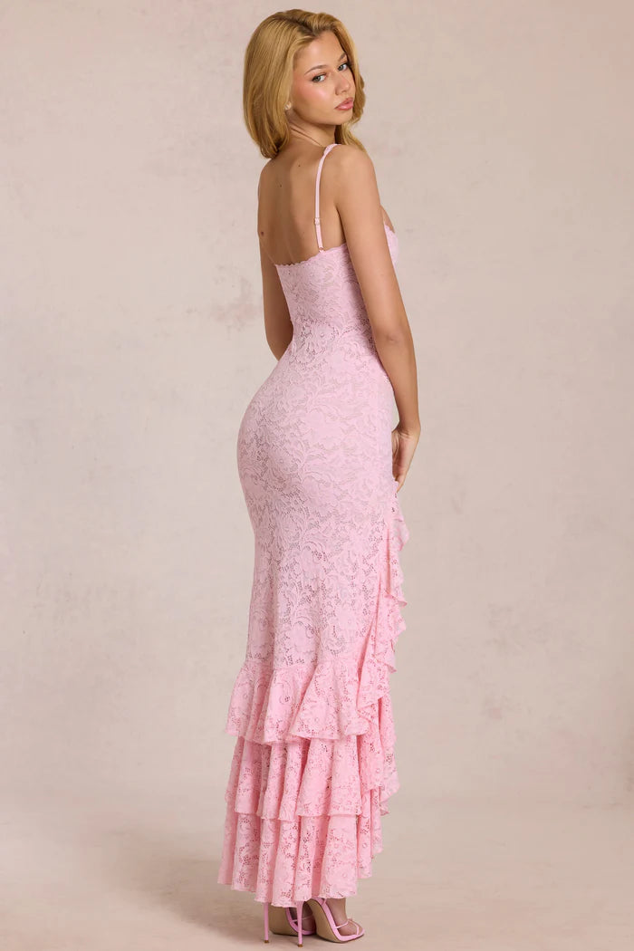 Alouette | Women's Ruffled Square Neck Flowy Wedding Guest Dress