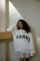 White With Navy Letters