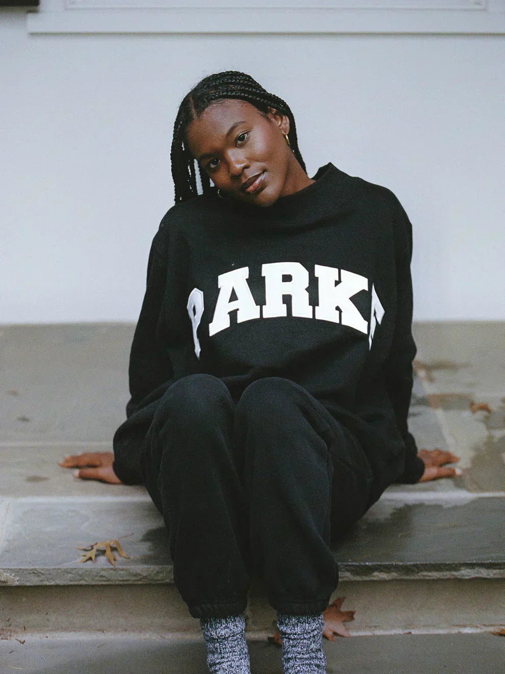Alylah | Women’s Long Sleeve Mock Neck Oversized Sweatshirt
