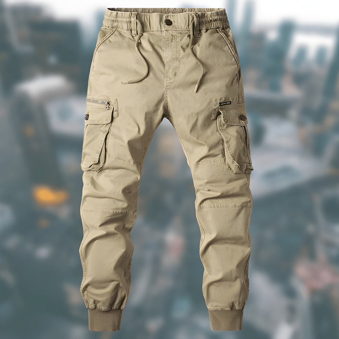 Amador | Men’s Tapered Leg Drawstring Elastic Waist Pockets Pants
