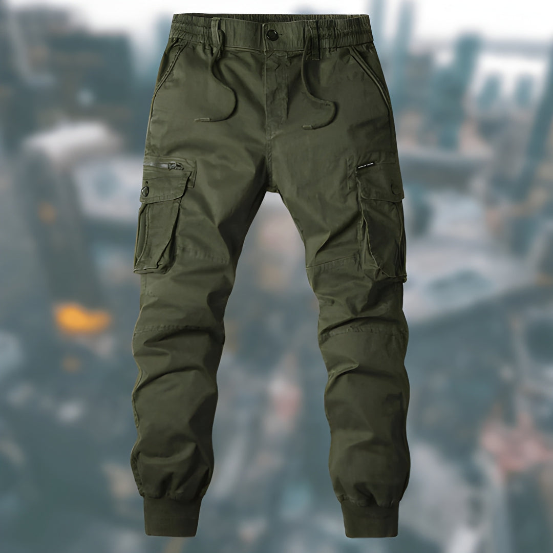 Amador | Men’s Tapered Leg Drawstring Elastic Waist Pockets Pants