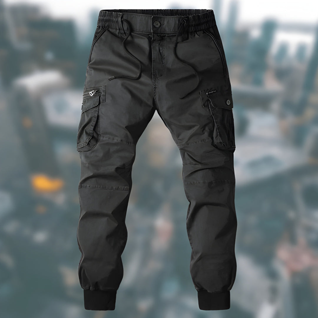 Amador | Men’s Tapered Leg Drawstring Elastic Waist Pockets Pants