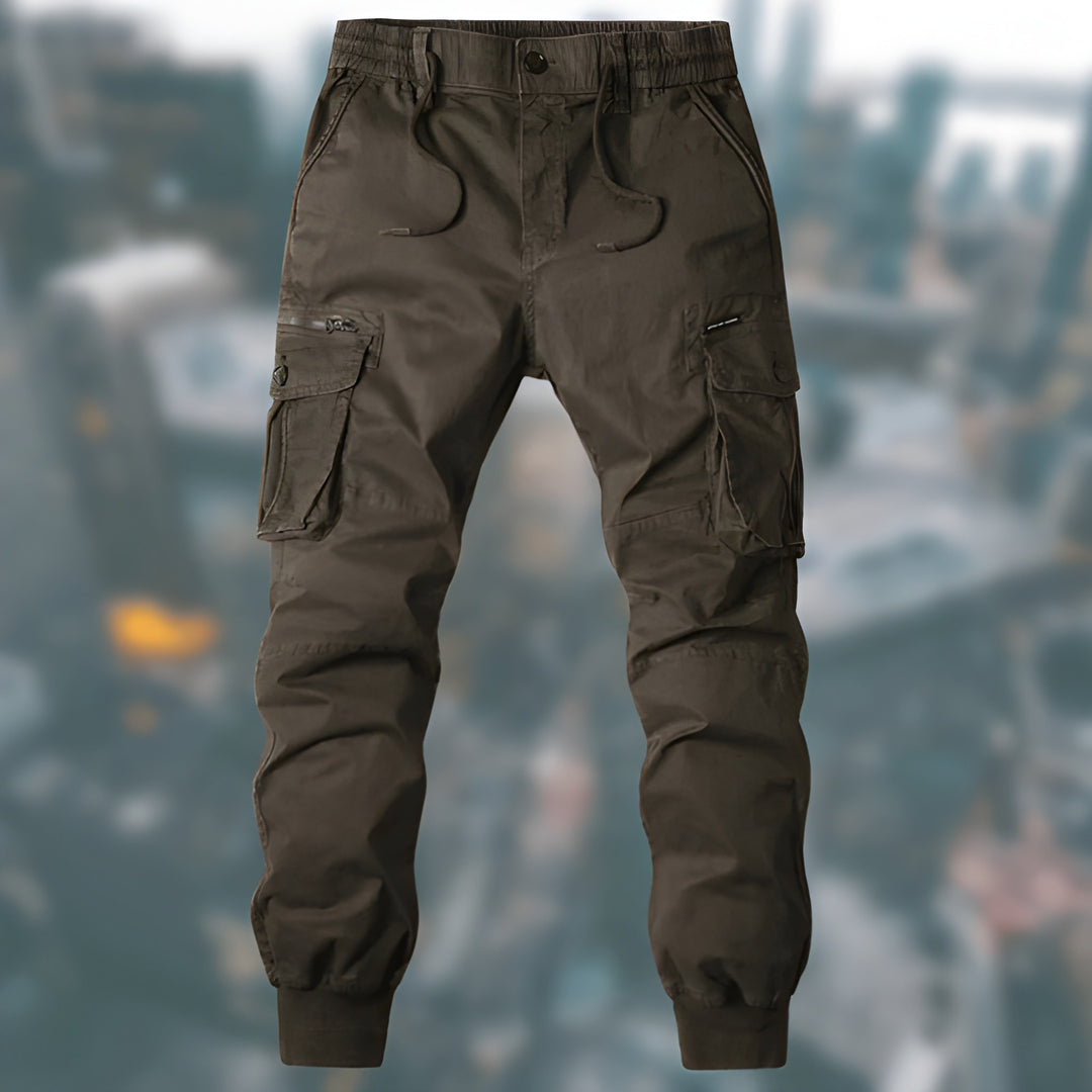Amador | Men’s Tapered Leg Drawstring Elastic Waist Pockets Pants