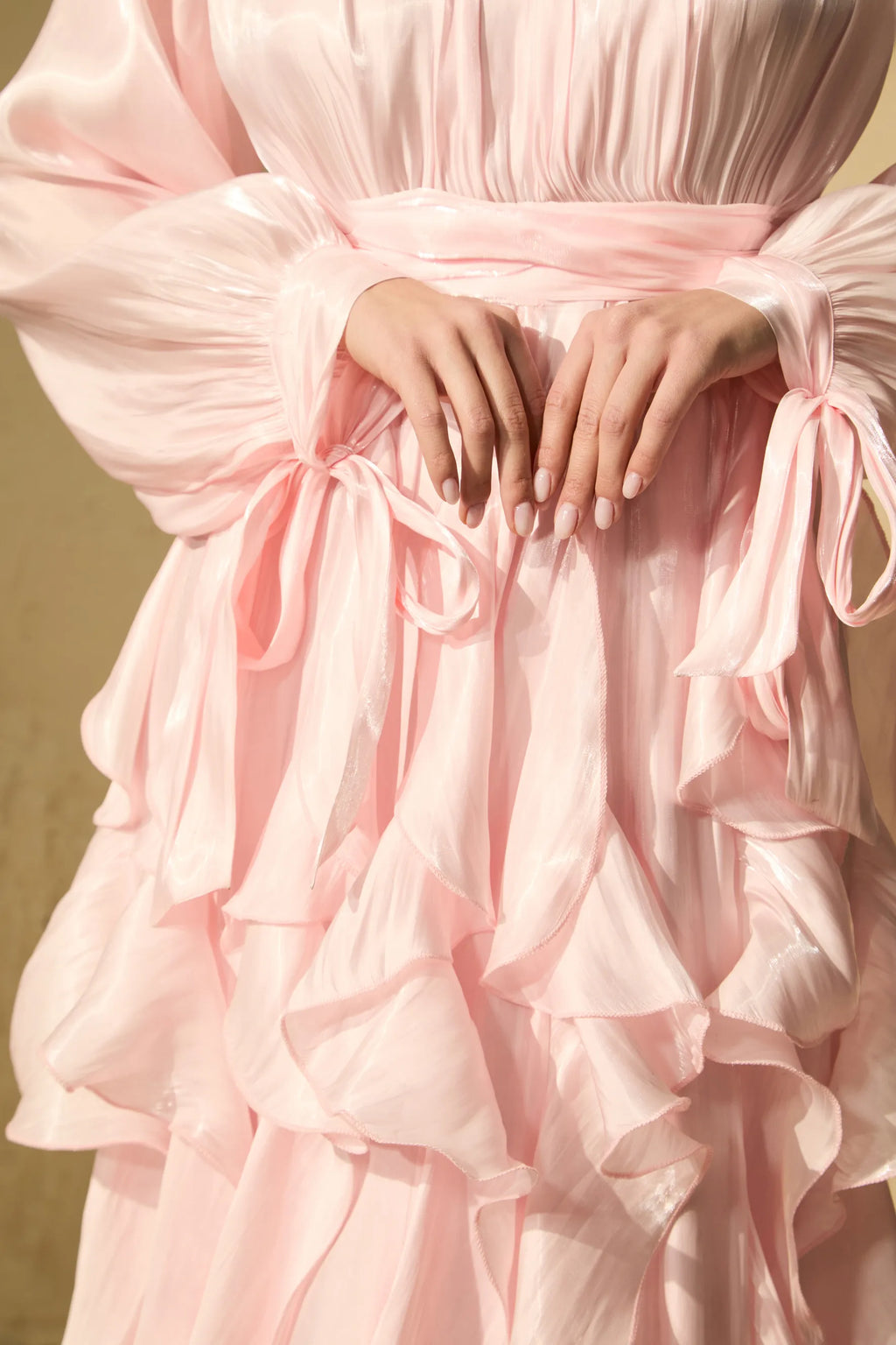 Amalfi | Women’s Mock Neck Ruffle Tiered Flowy Maxi Dress