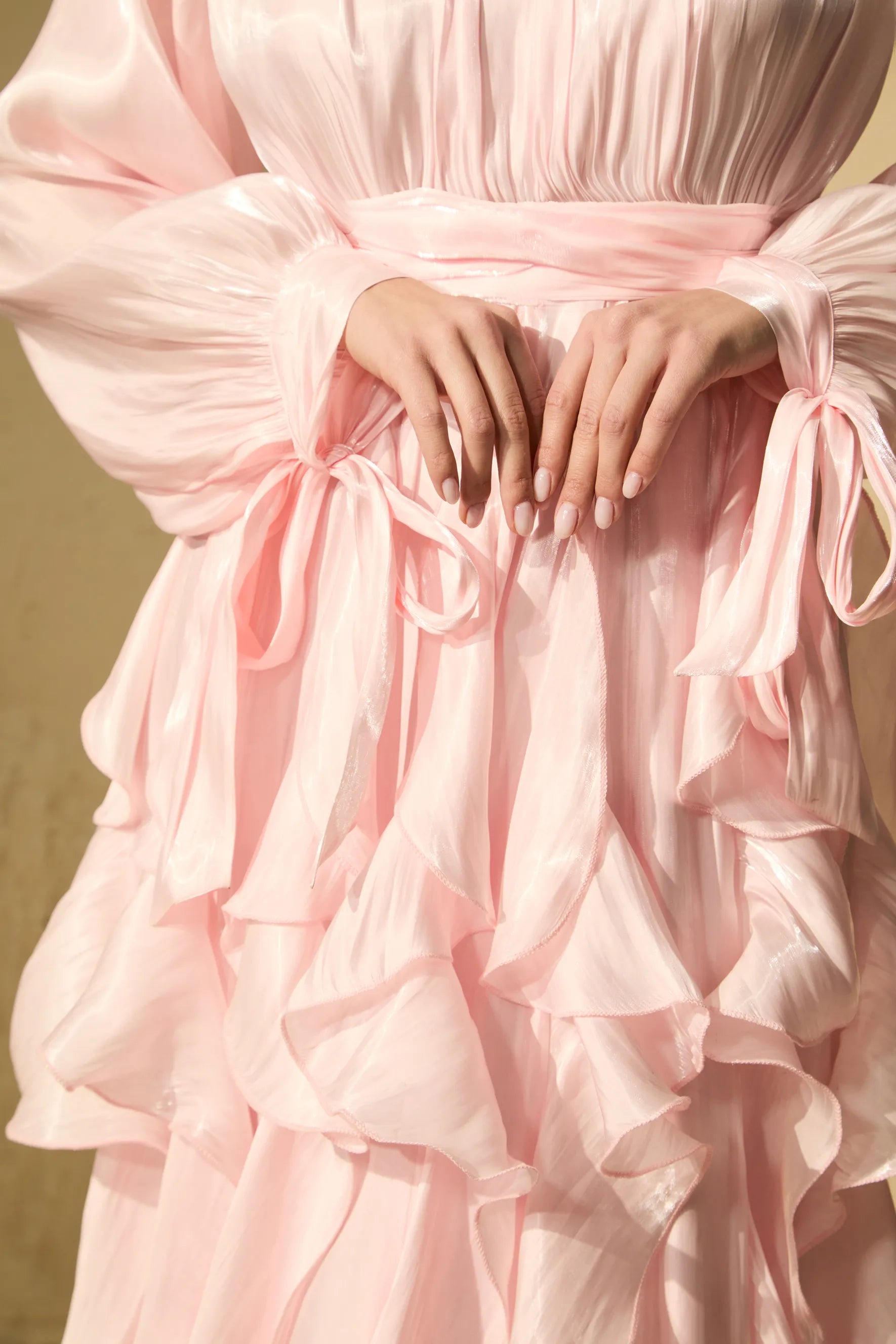 Amalfi | Women’s Mock Neck Ruffle Tiered Flowy Maxi Dress