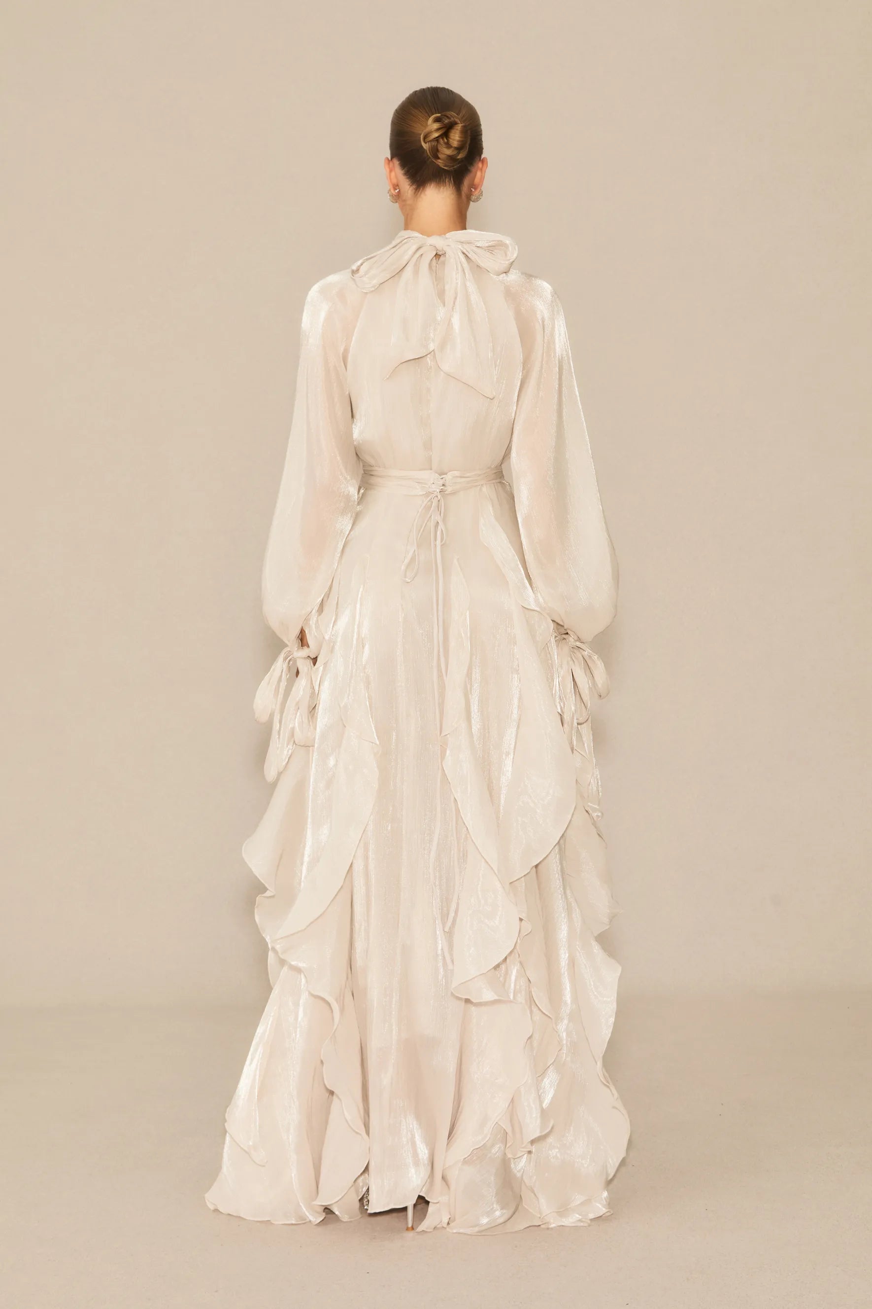 Amalfi | Women’s Mock Neck Ruffle Tiered Flowy Maxi Dress