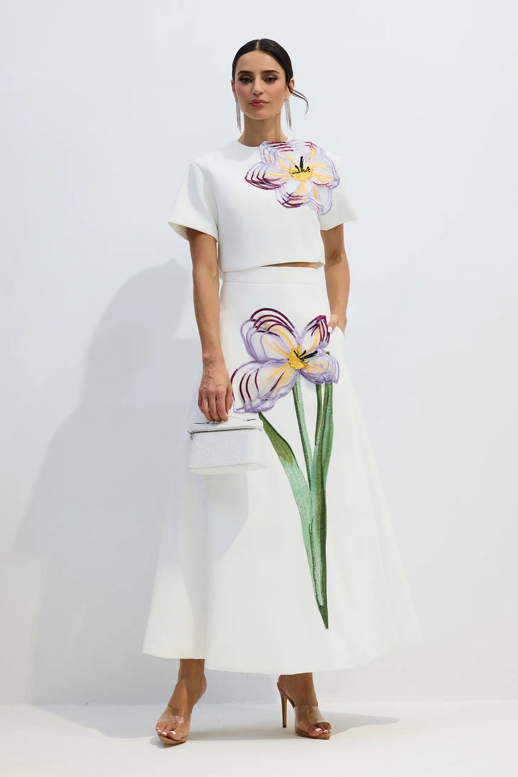 Amalia | Women’s Floral Print Short Sleeve Summer Two Piece Set