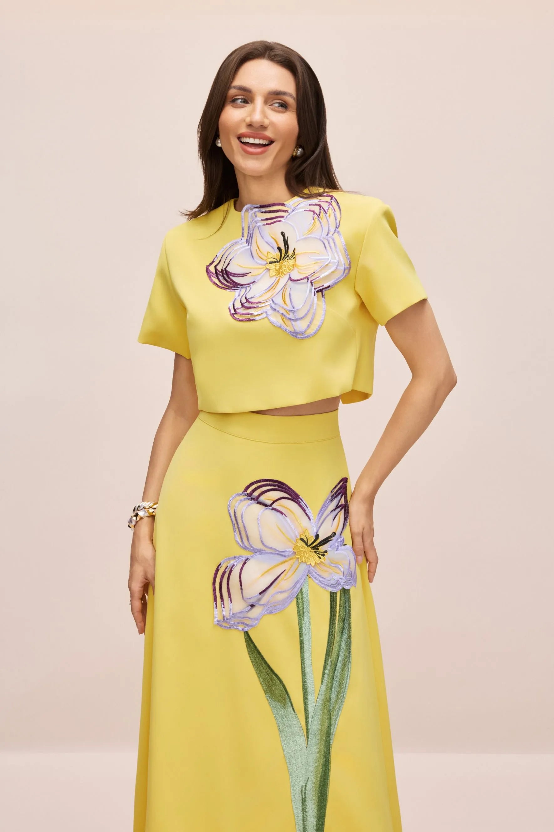 Amalia | Women’s Floral Print Short Sleeve Summer Two Piece Set