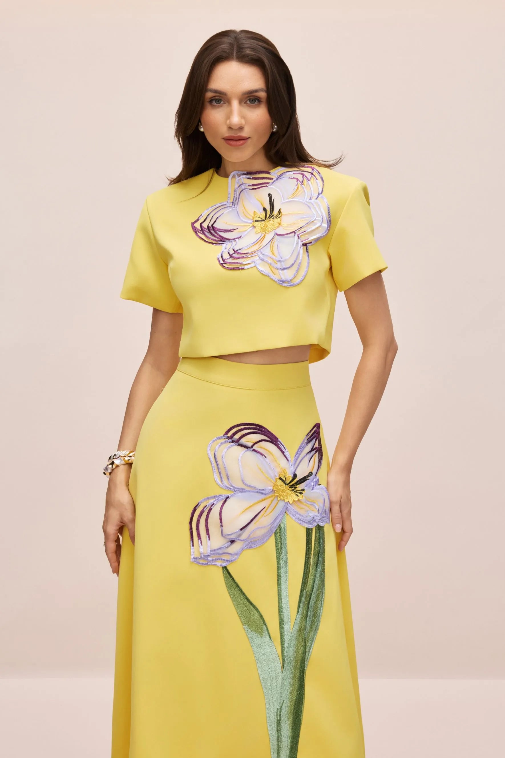Amalia | Women’s Floral Print Short Sleeve Summer Two Piece Set