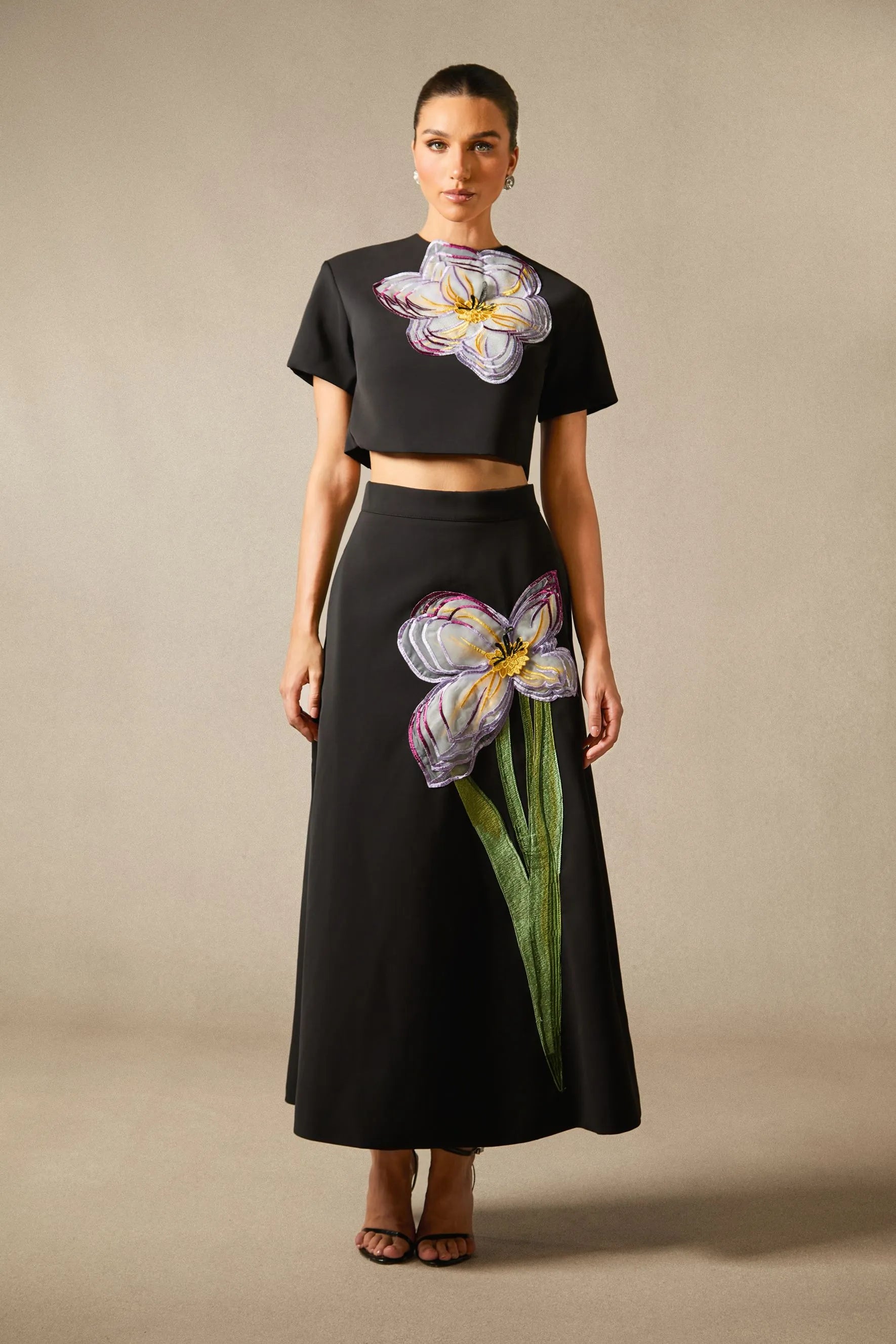 Amalia | Women’s Floral Print Short Sleeve Summer Two Piece Set