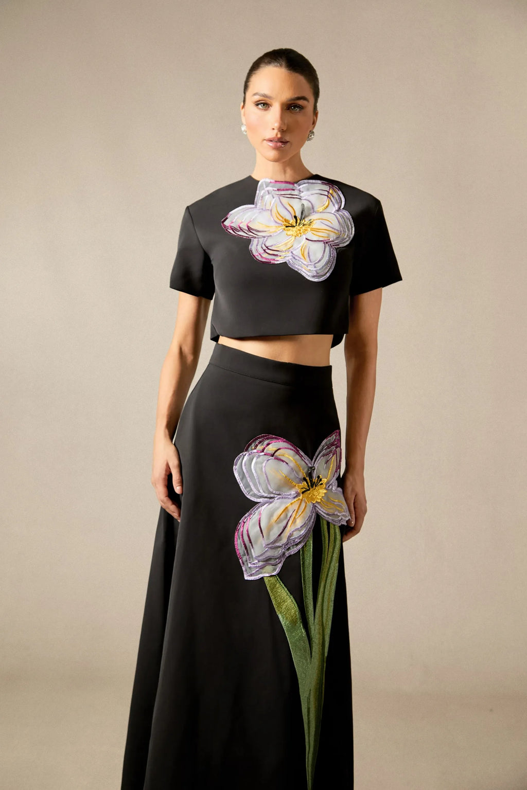 Amalia | Women’s Floral Print Short Sleeve Summer Two Piece Set