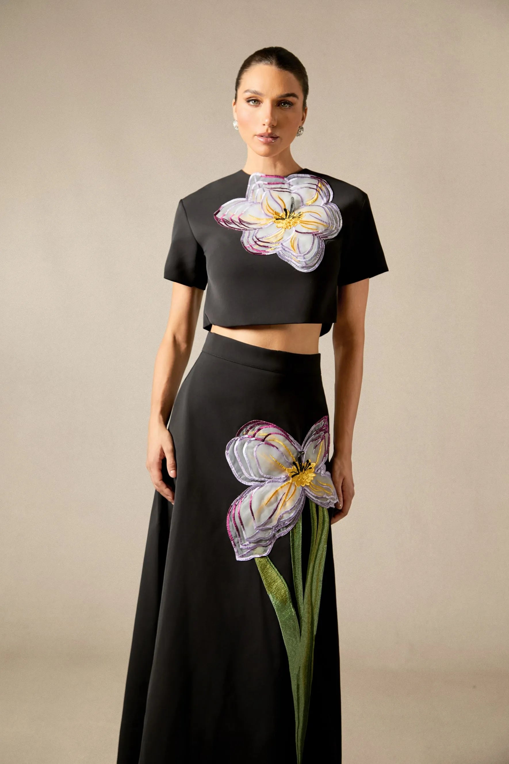 Amalia | Women’s Floral Print Short Sleeve Summer Two Piece Set