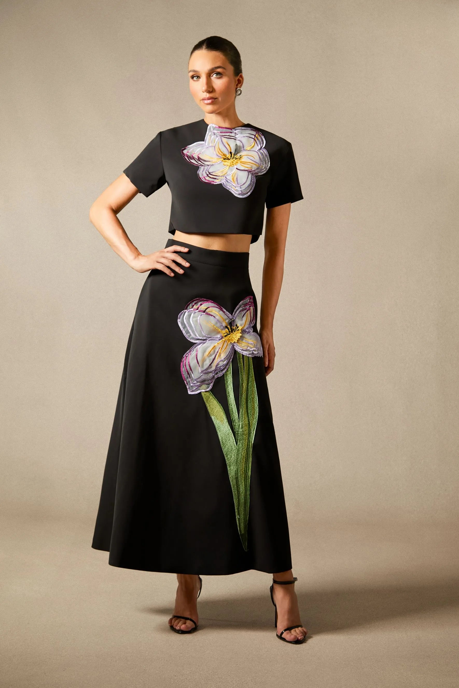 Amalia | Women’s Floral Print Short Sleeve Summer Two Piece Set