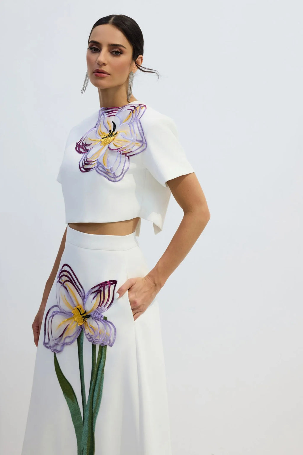 Amalia | Women’s Floral Print Short Sleeve Summer Two Piece Set