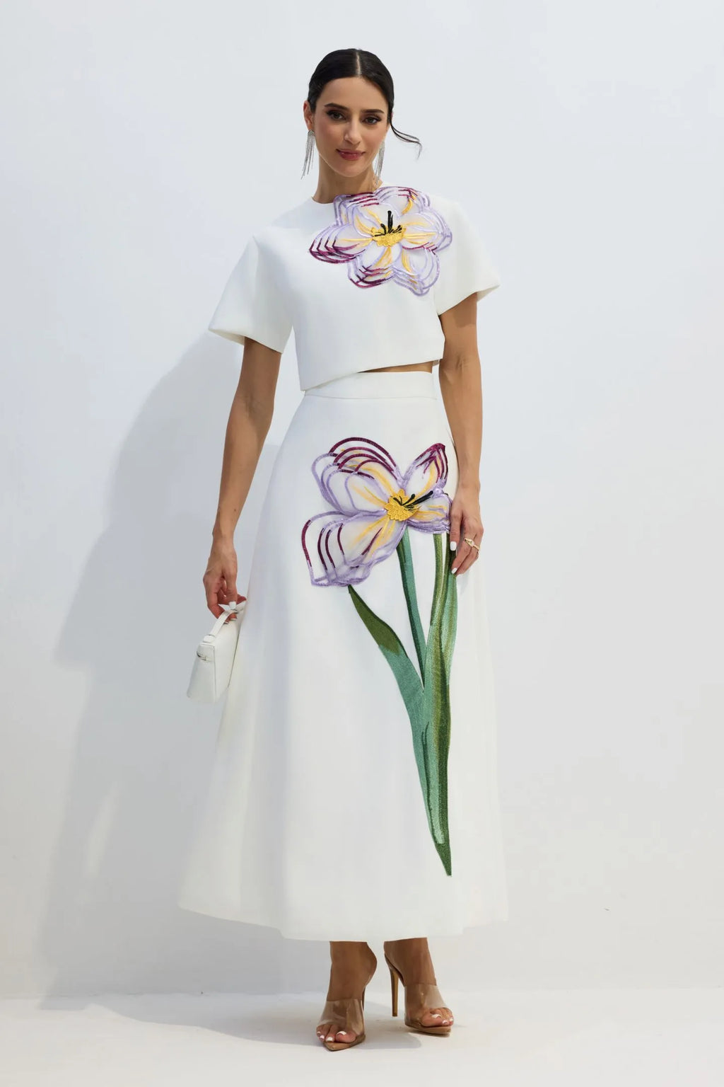 Amalia | Women’s Floral Print Short Sleeve Summer Two Piece Set