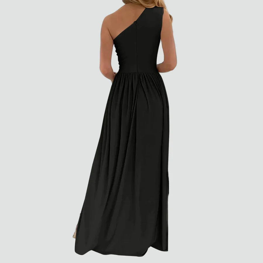 Amaya | Women’s Asymmetrical One Shoulder Cut Out Maxi Dress