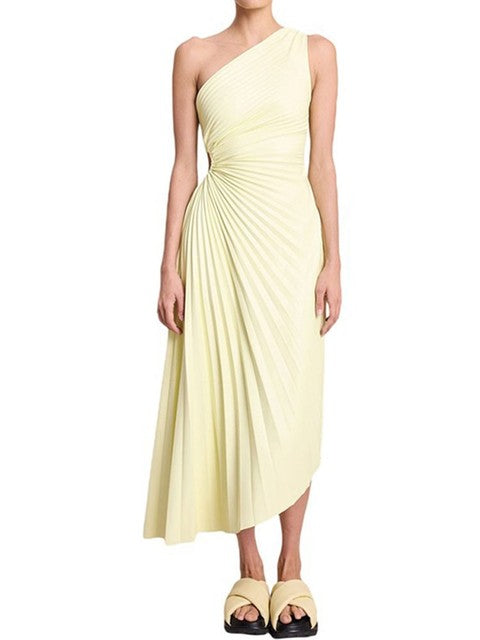 Amberly | Women's Cut Out One Shoulder Wedding Guest Dress