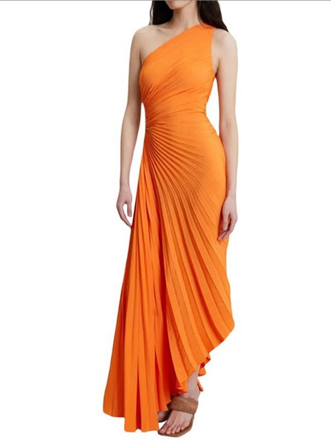 Amberly | Women's Cut Out One Shoulder Wedding Guest Dress