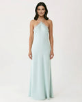 Ameena | Women's Open Back Halter Neck Sleeveless Maxi Dress