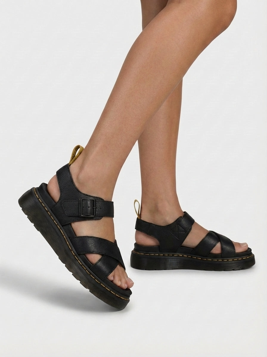 Amelia | Women’s Open Toe Adjustable Platform Buckle Sandals