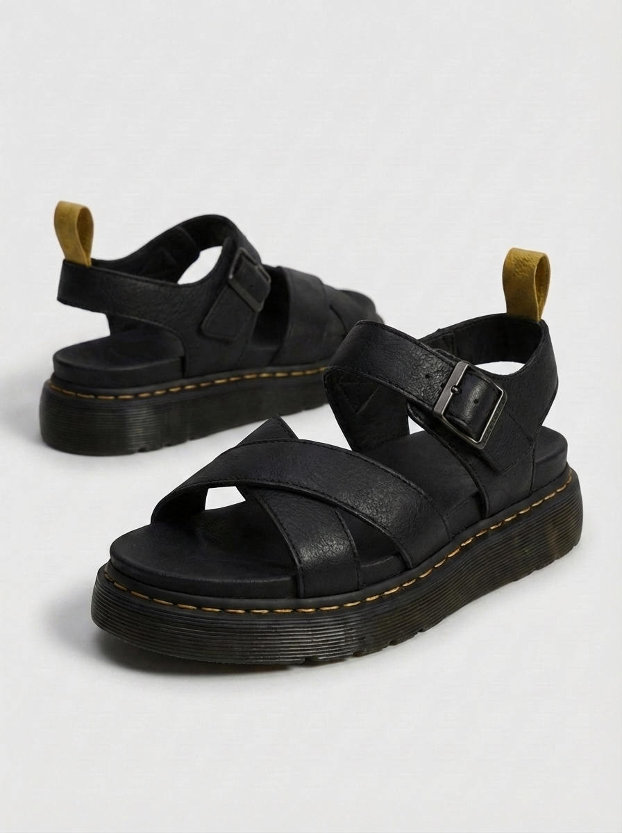 Amelia | Women’s Open Toe Adjustable Platform Buckle Sandals