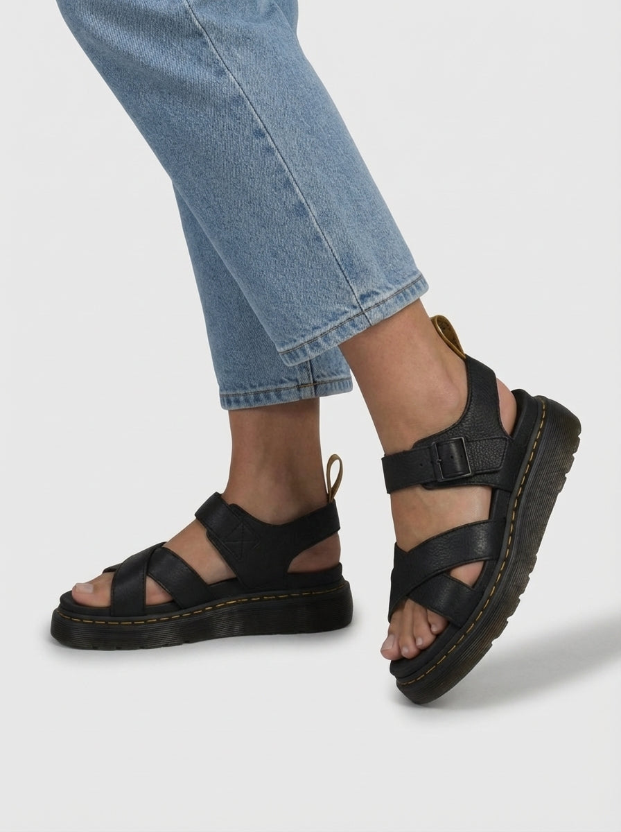 Amelia | Women’s Open Toe Adjustable Platform Buckle Sandals