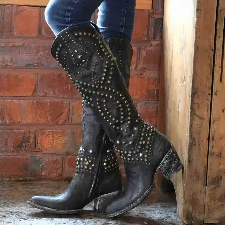Amelia | Women’s Pointed Toe Mid Calf Cowboy Boots