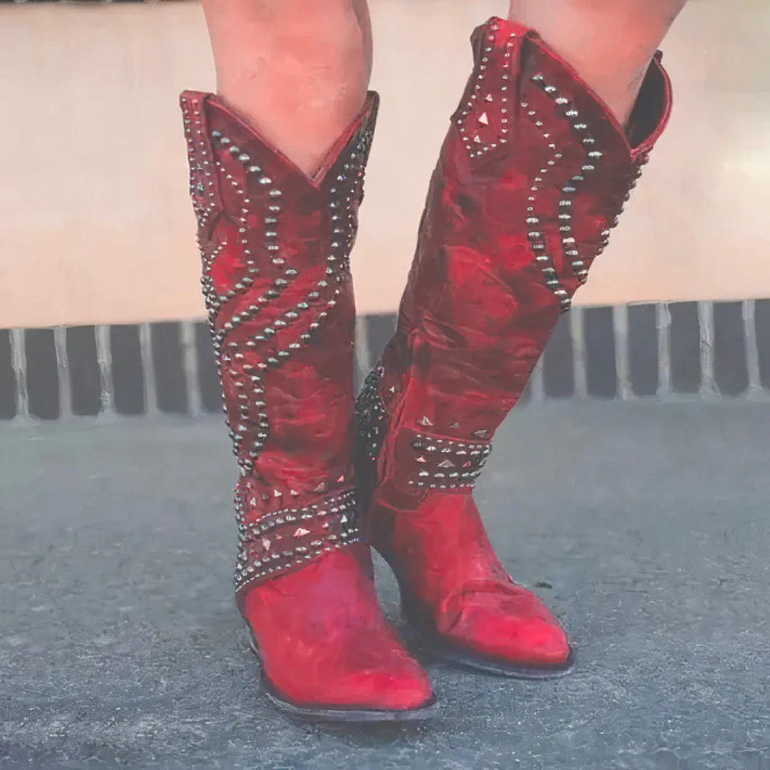 Amelia | Women’s Pointed Toe Mid Calf Cowboy Boots