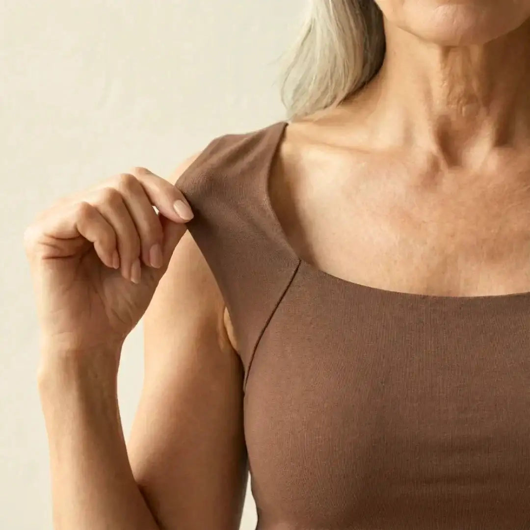 Amruta | Women's Fitted Sleeveless Square Neck Bra Tank Top