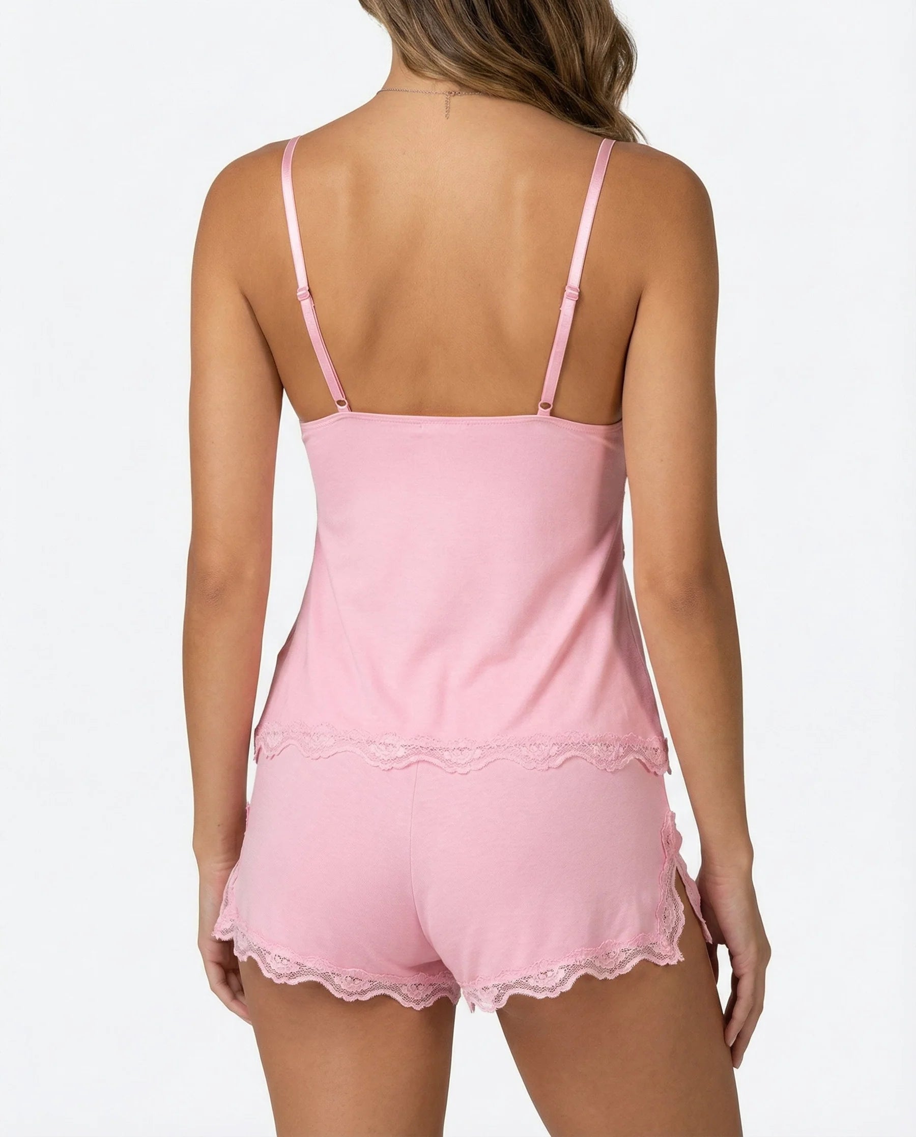 Anabella | Women's Sleeveless V Neck Relaxed Fit Two Piece Set