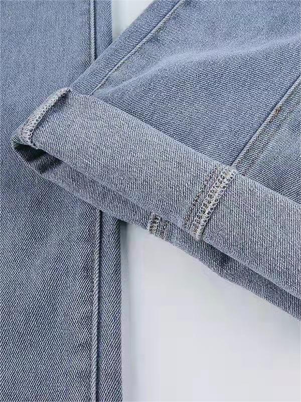 Anastasia | Women's Star Patch High Rise Blue Jeans