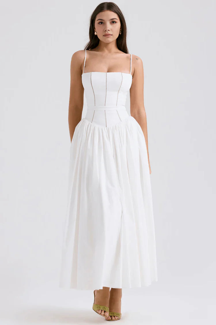 Anastasia | Women’s Tapered Waist Floral Summer Maxi Dress