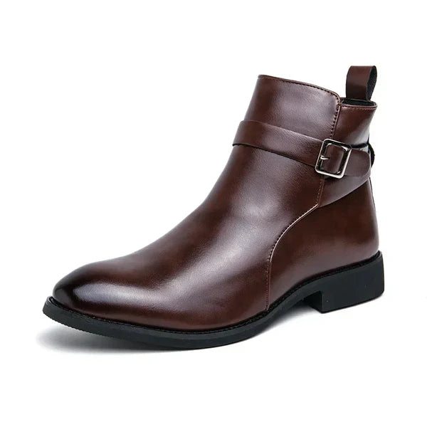 Arthur | Men’s Pointed Toe Side Zip Dress Boots
