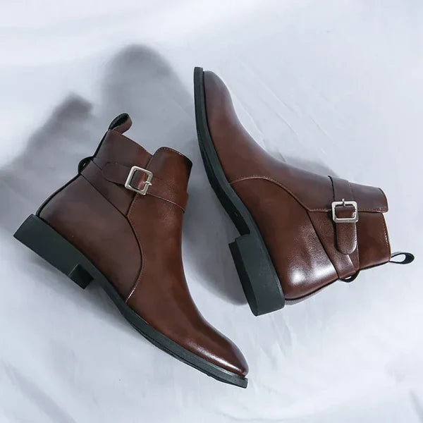 Arthur | Men’s Pointed Toe Side Zip Dress Boots