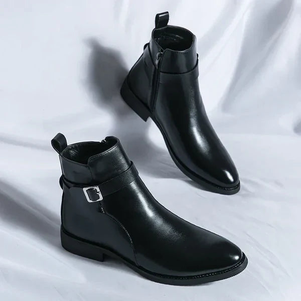 Arthur | Men’s Pointed Toe Side Zip Dress Boots